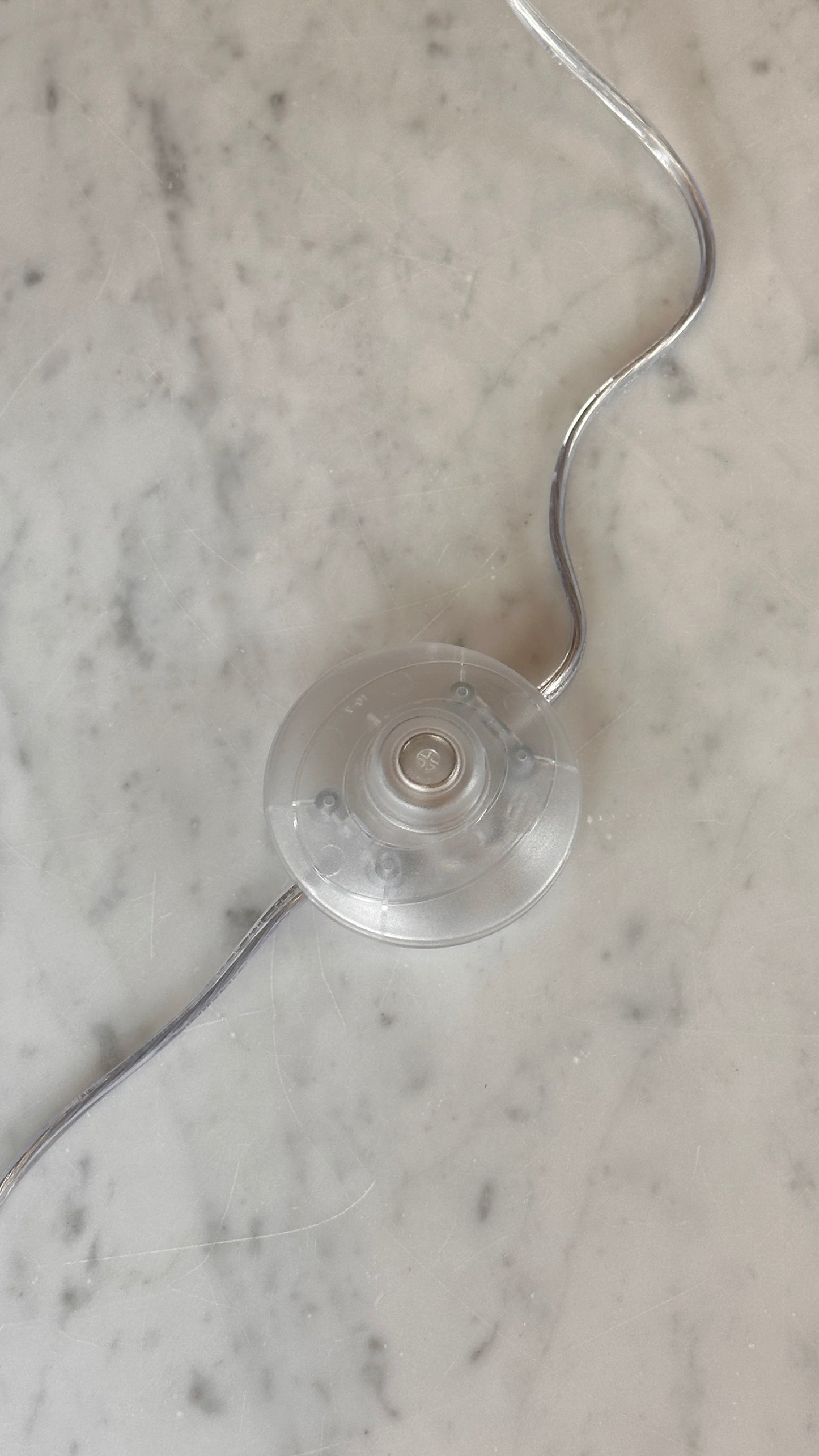 Chrome Vinyl Table Lamp