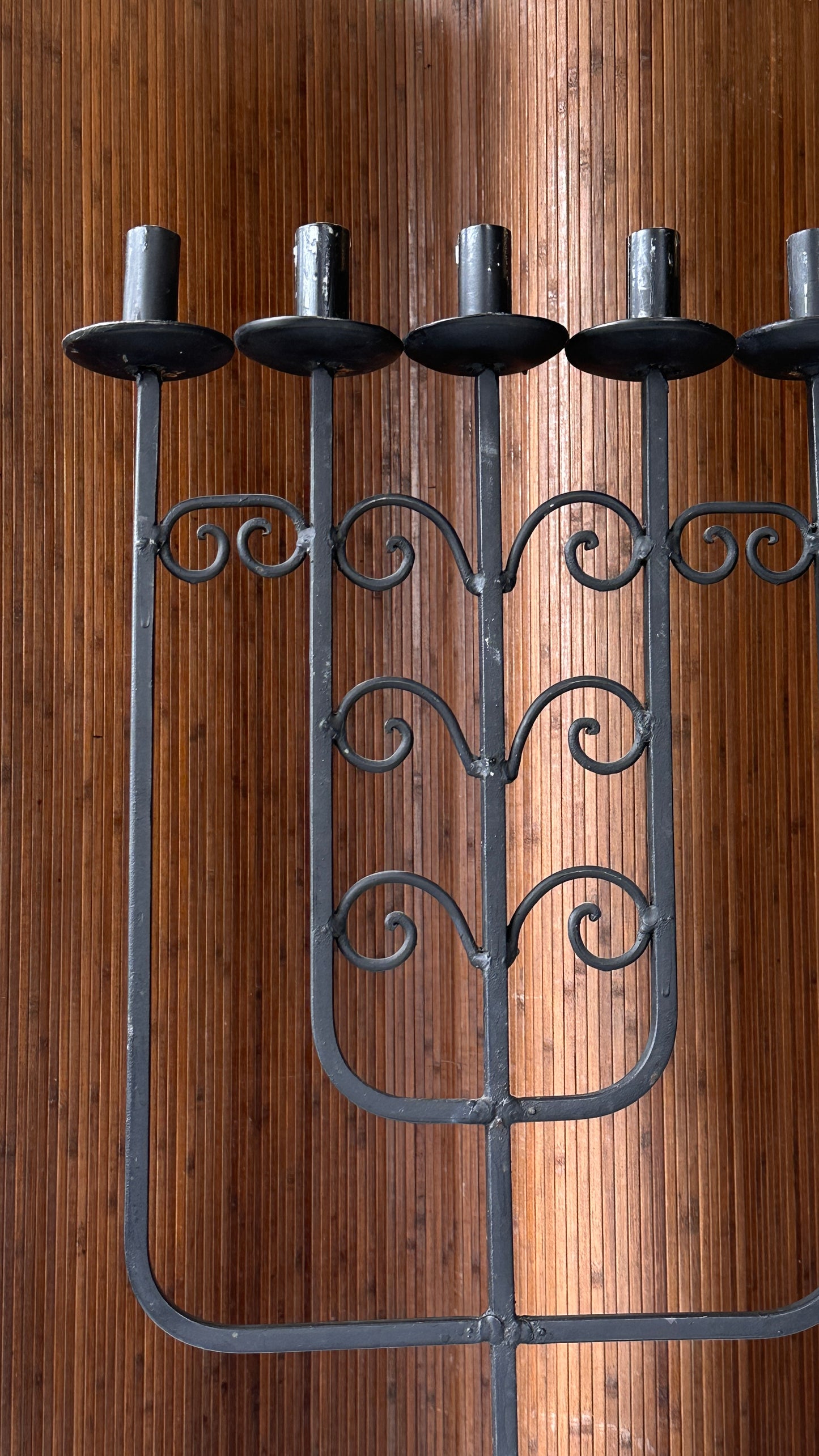 Large Wrought Iron Candelabra