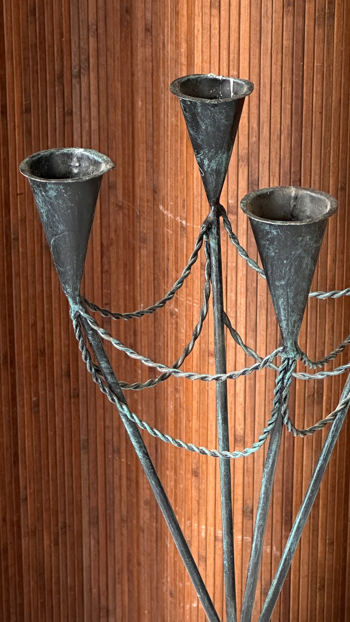 Large Iron Candle Holder