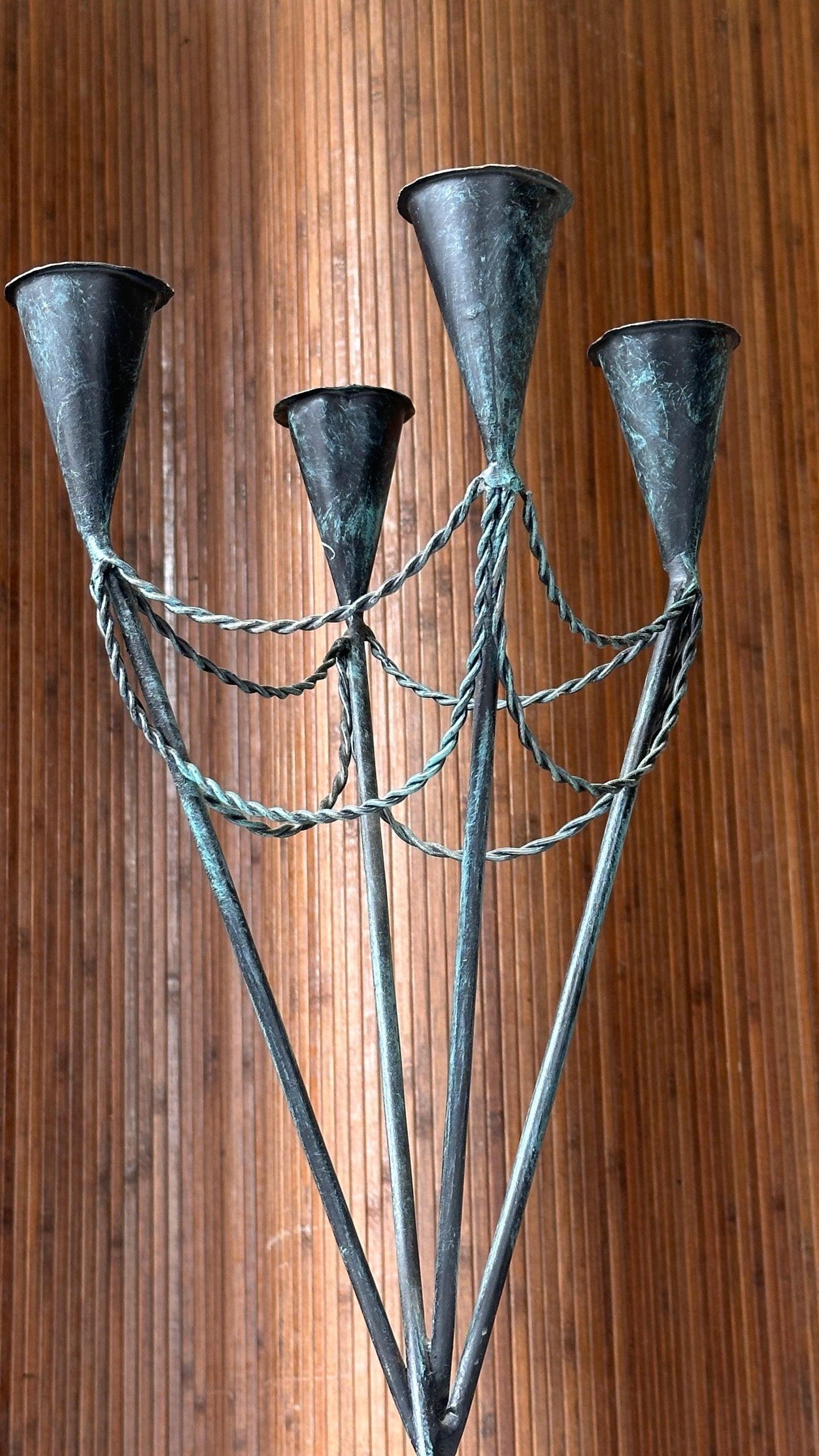 Large Iron Candle Holder
