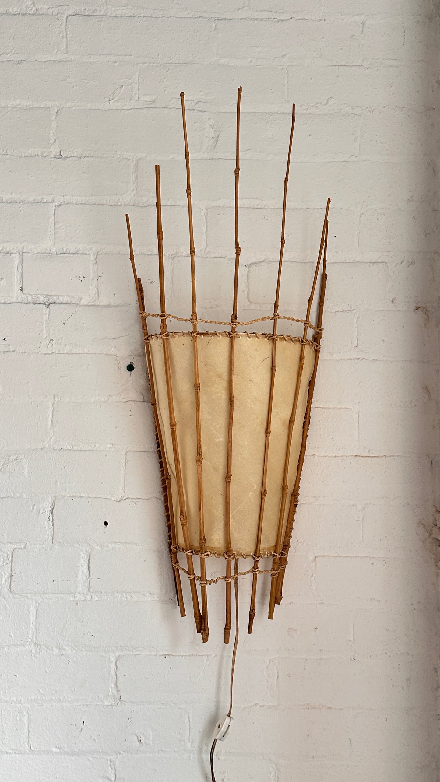 Vintage Bamboo Wall Sconce