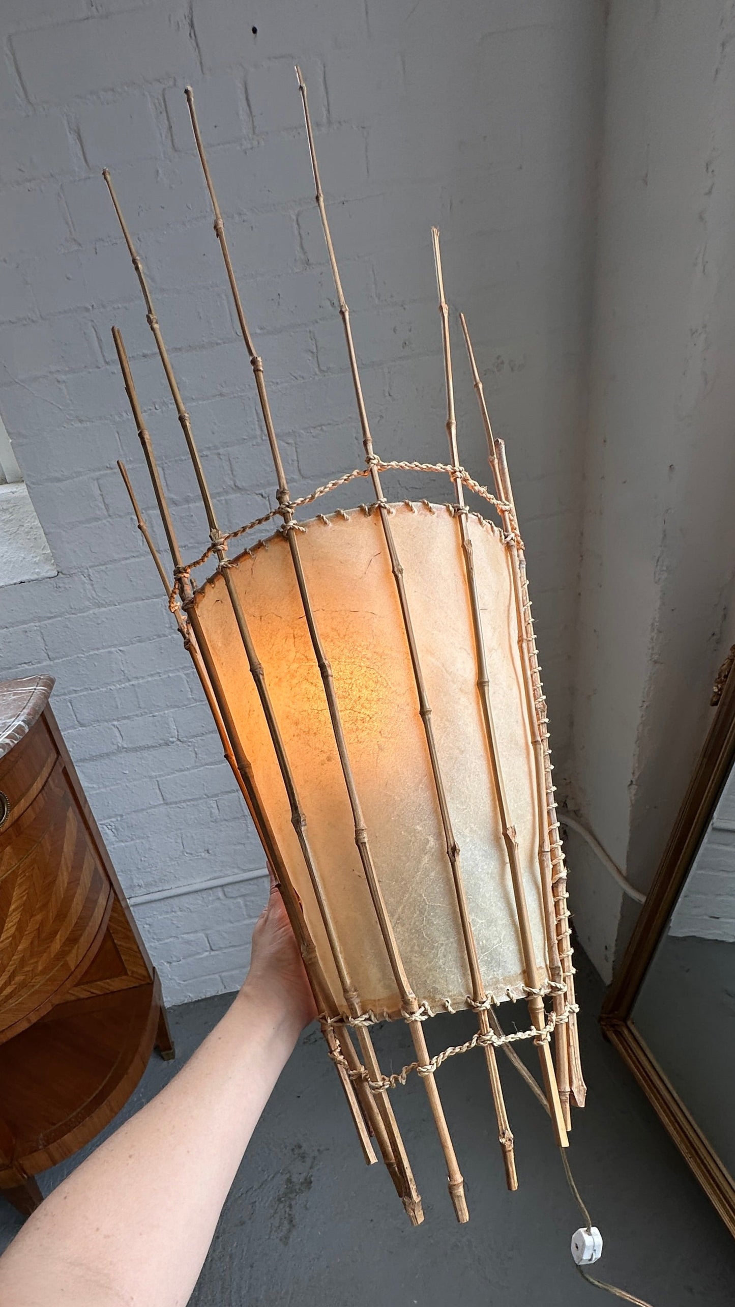 Vintage Bamboo Wall Sconce