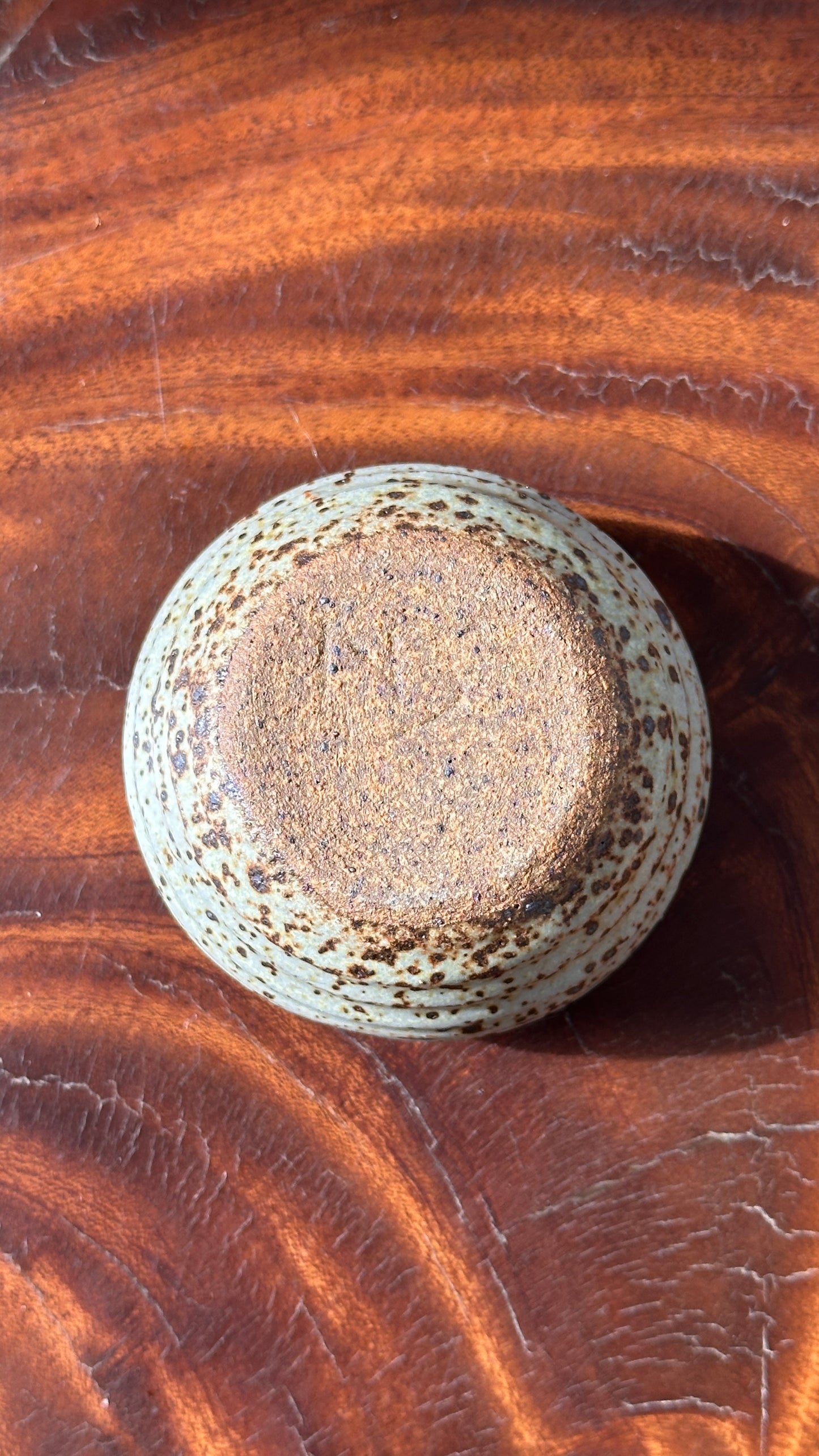 Small Handmade Ceramic Bowl with Strainer