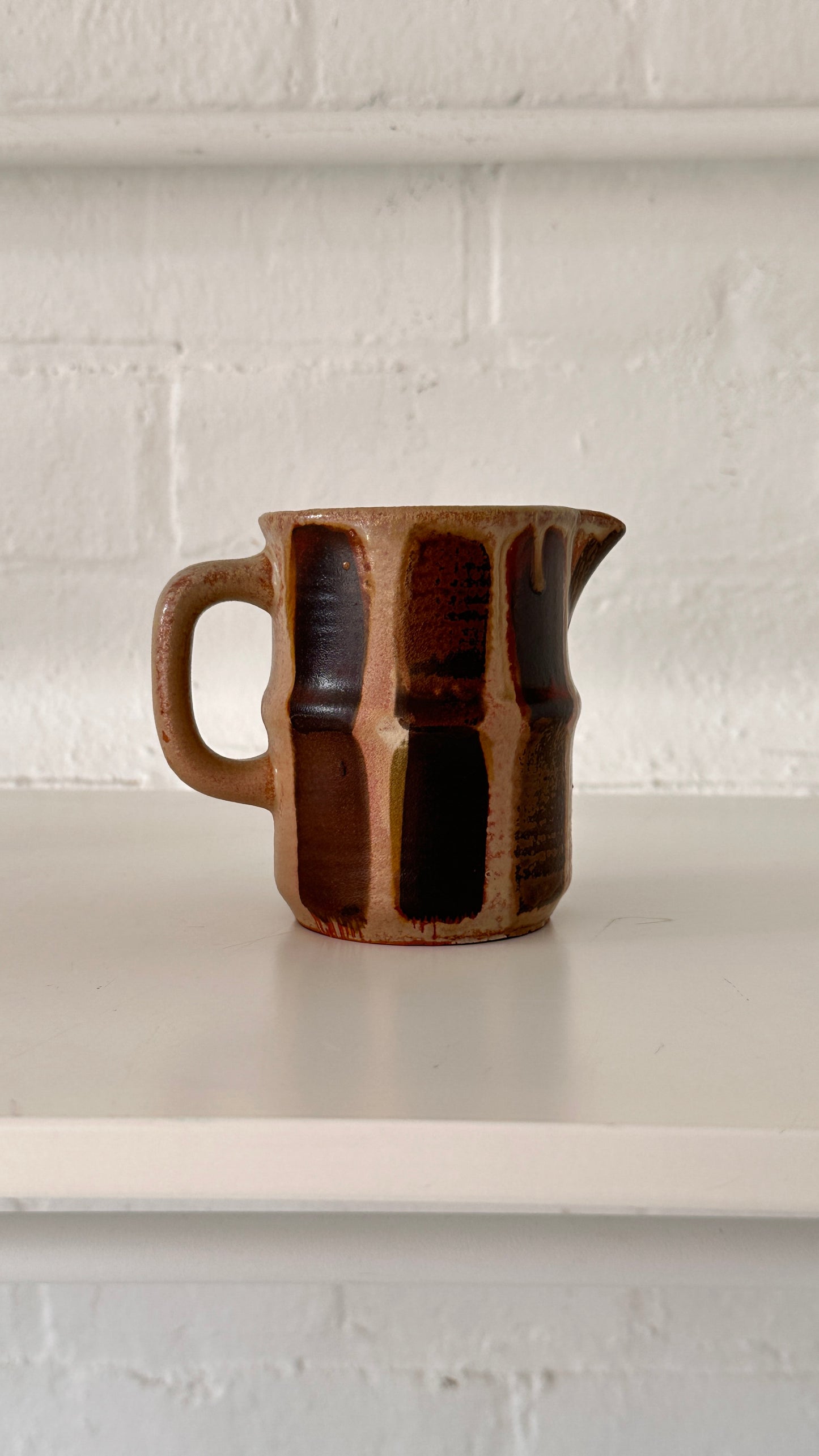 Set of Japanese Mugs with Matching Creamer