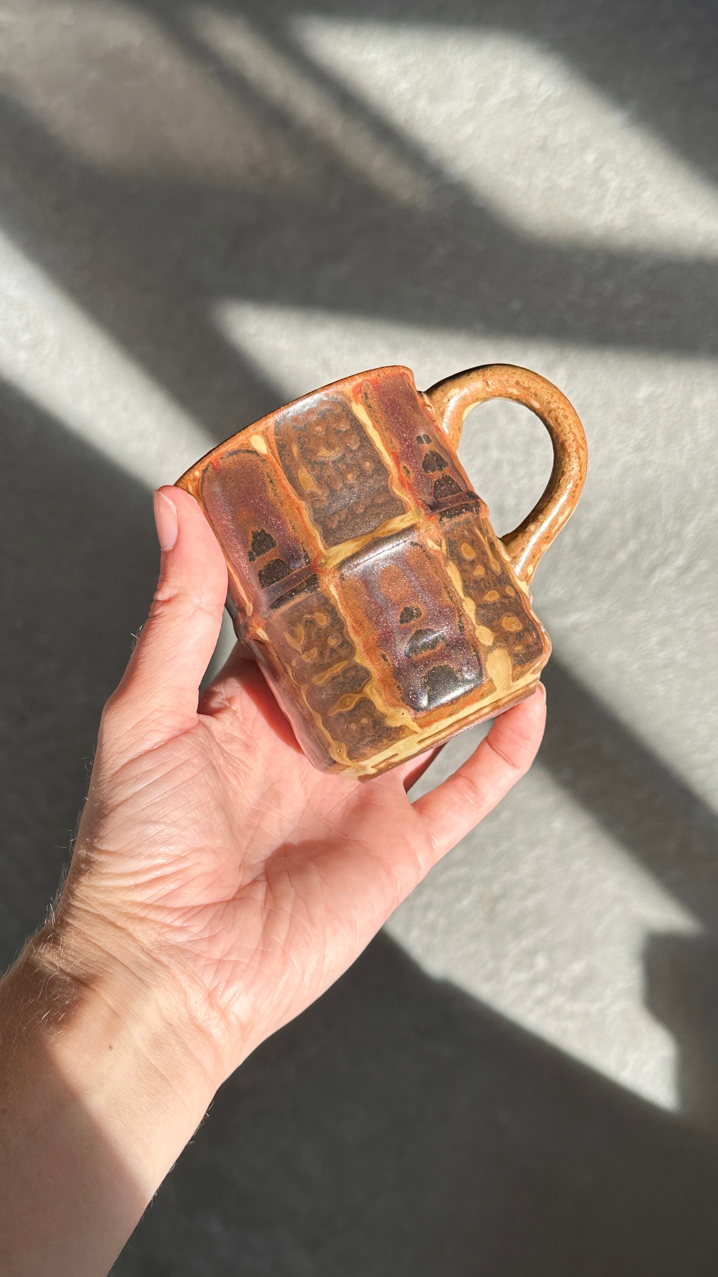 Set of Japanese Mugs with Matching Creamer