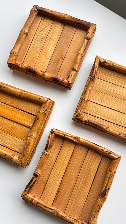 Set of 4 Bamboo Coasters