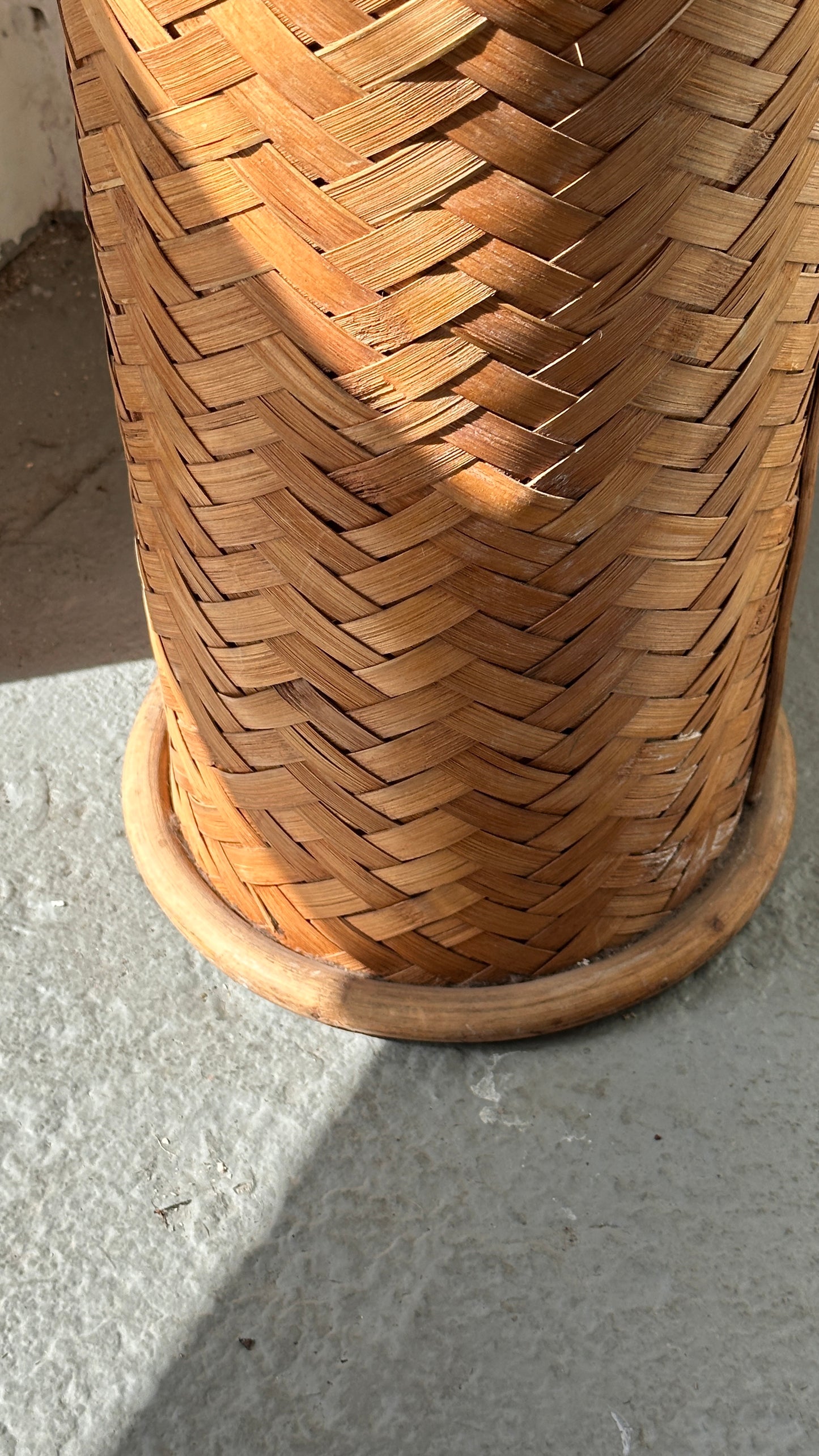Vintage Woven Umbrella Stand