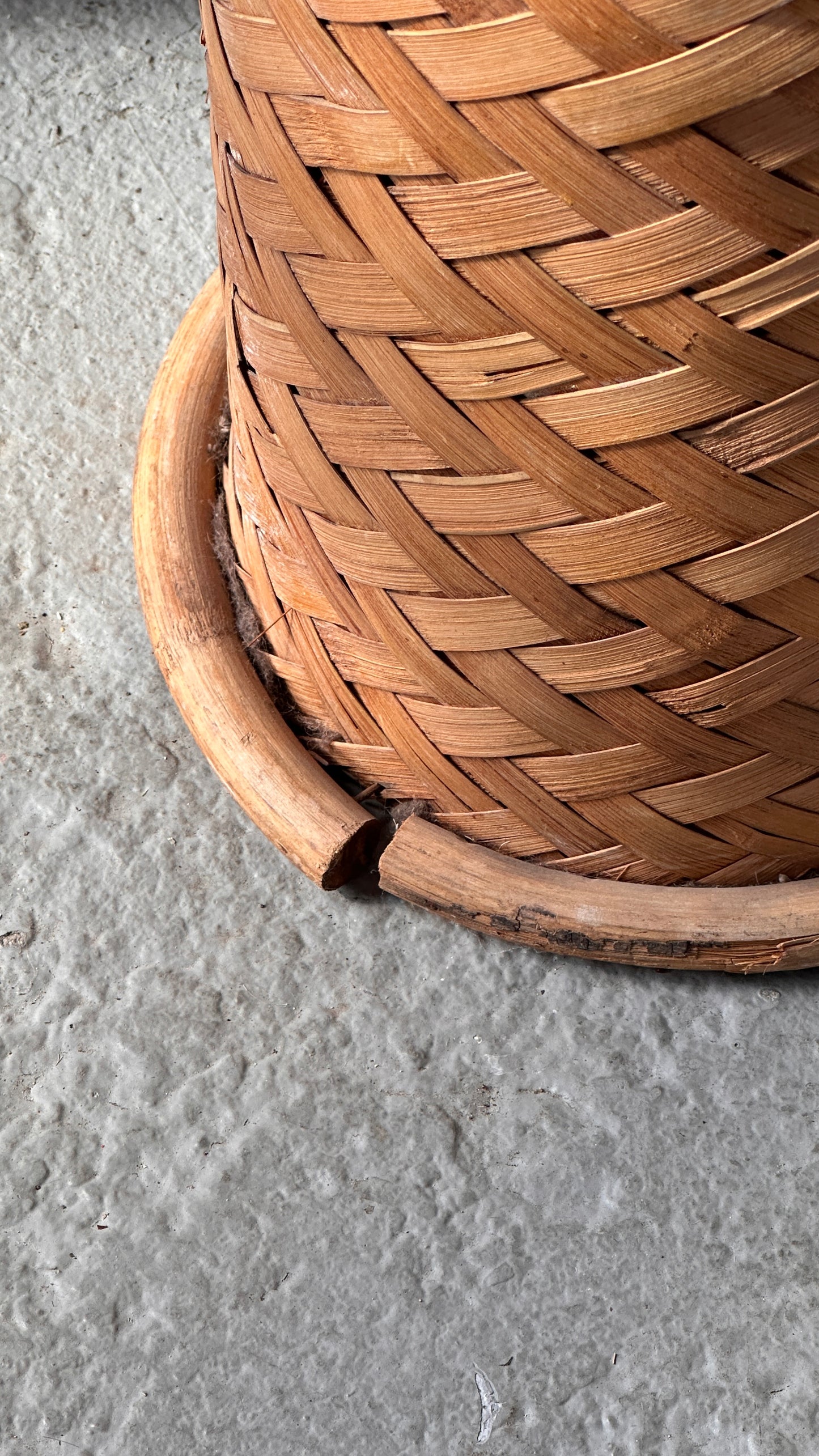 Vintage Woven Umbrella Stand