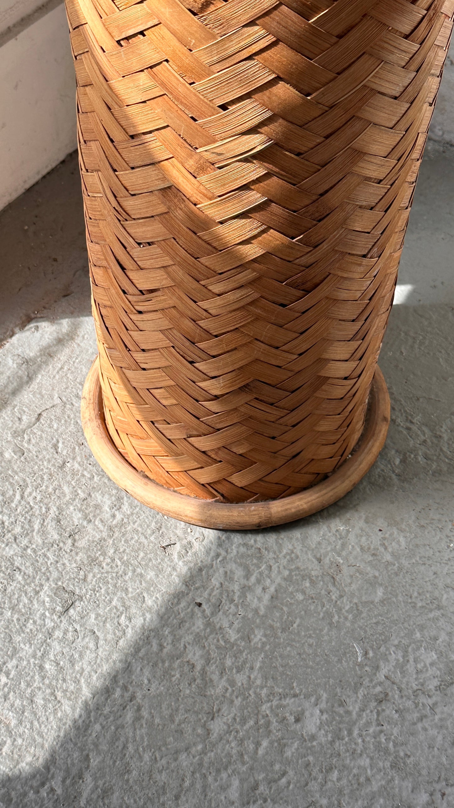 Vintage Woven Umbrella Stand