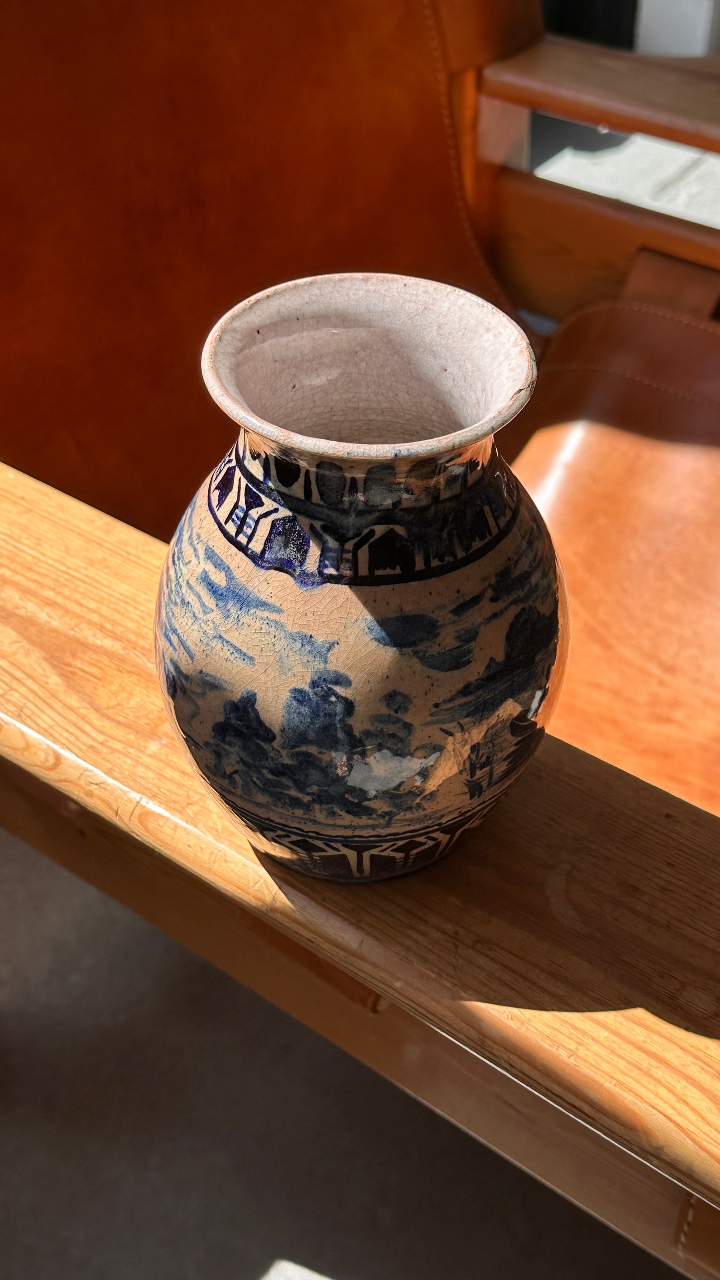 Hand Painted Ceramic Vase