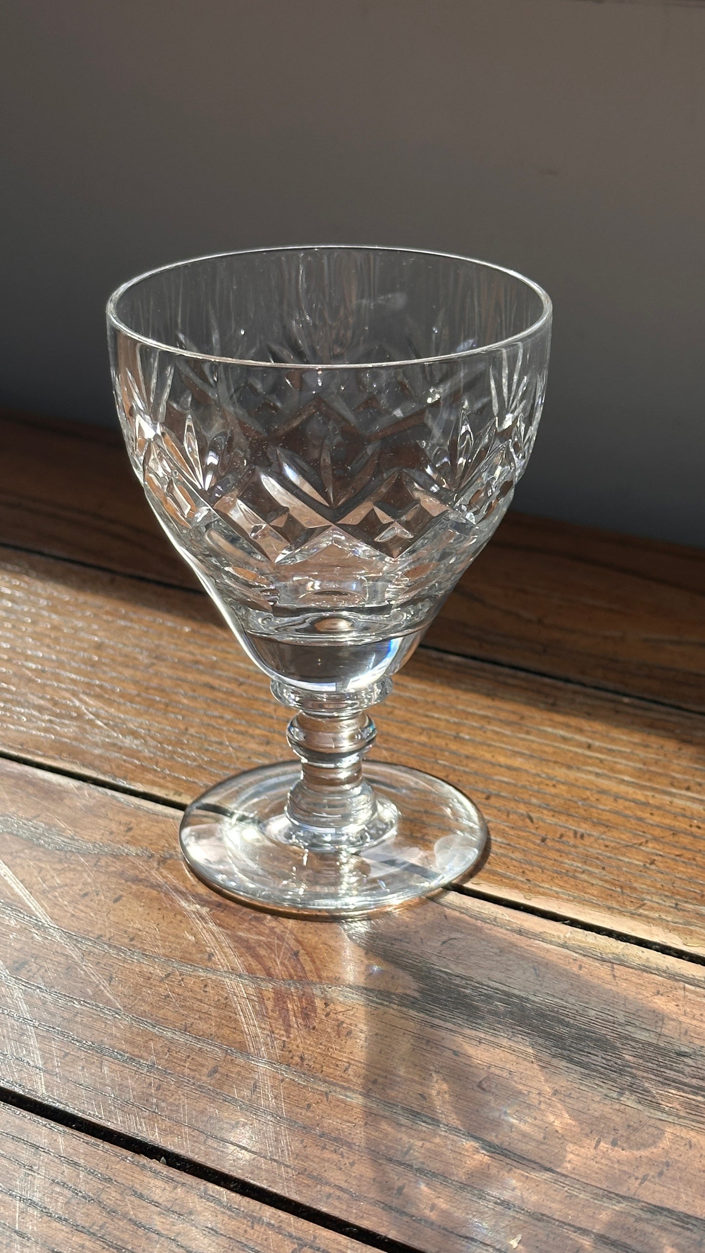 Set of 8 Crystal Webb Gorbett Glasses