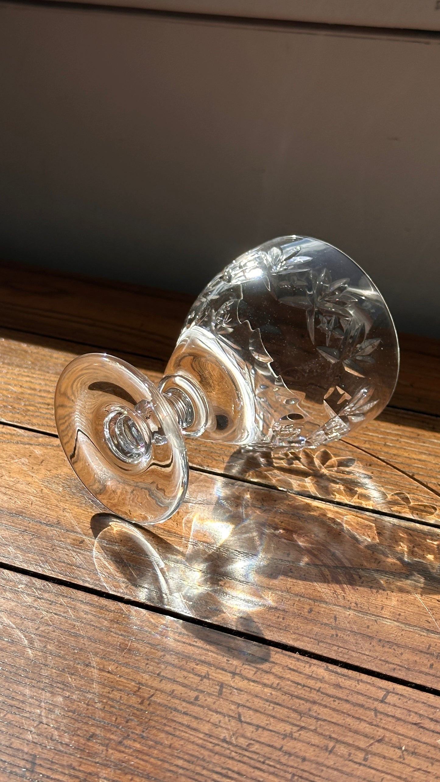 Set of 8 Crystal Webb Gorbett Glasses