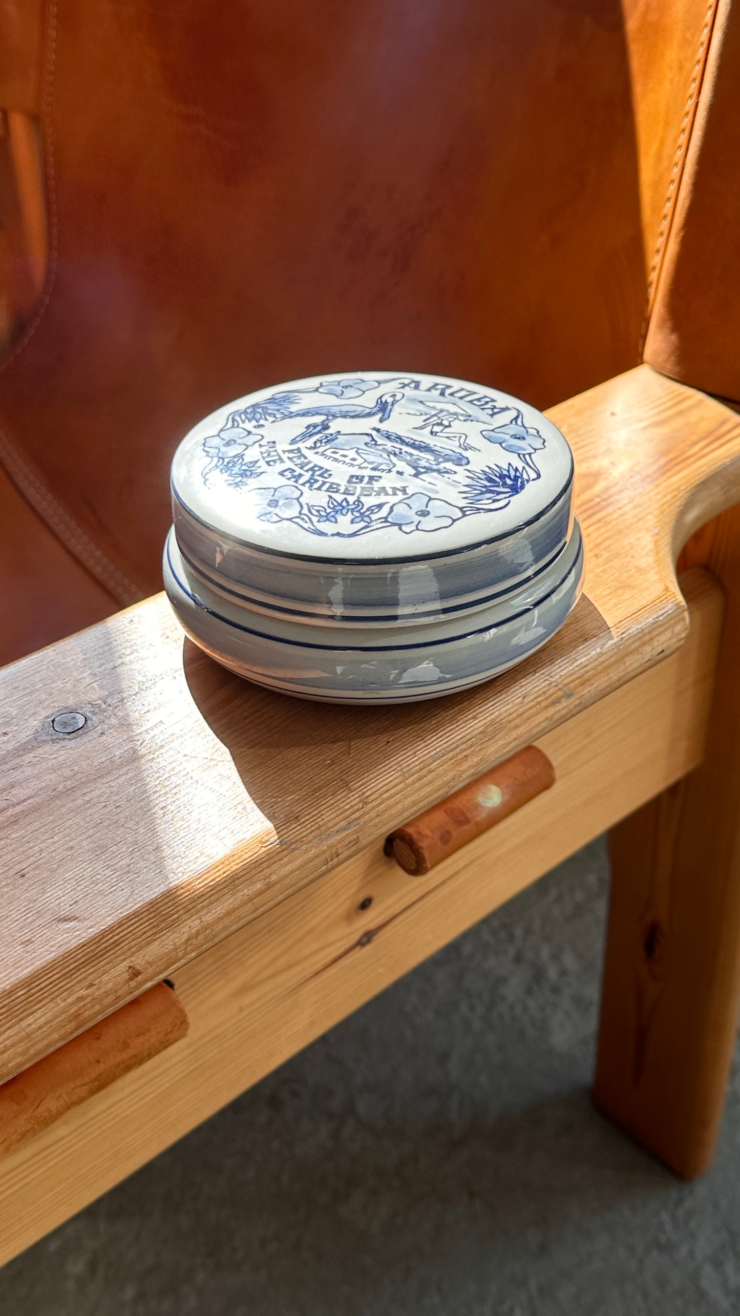 Delft Blue Ceramic Trinket Box