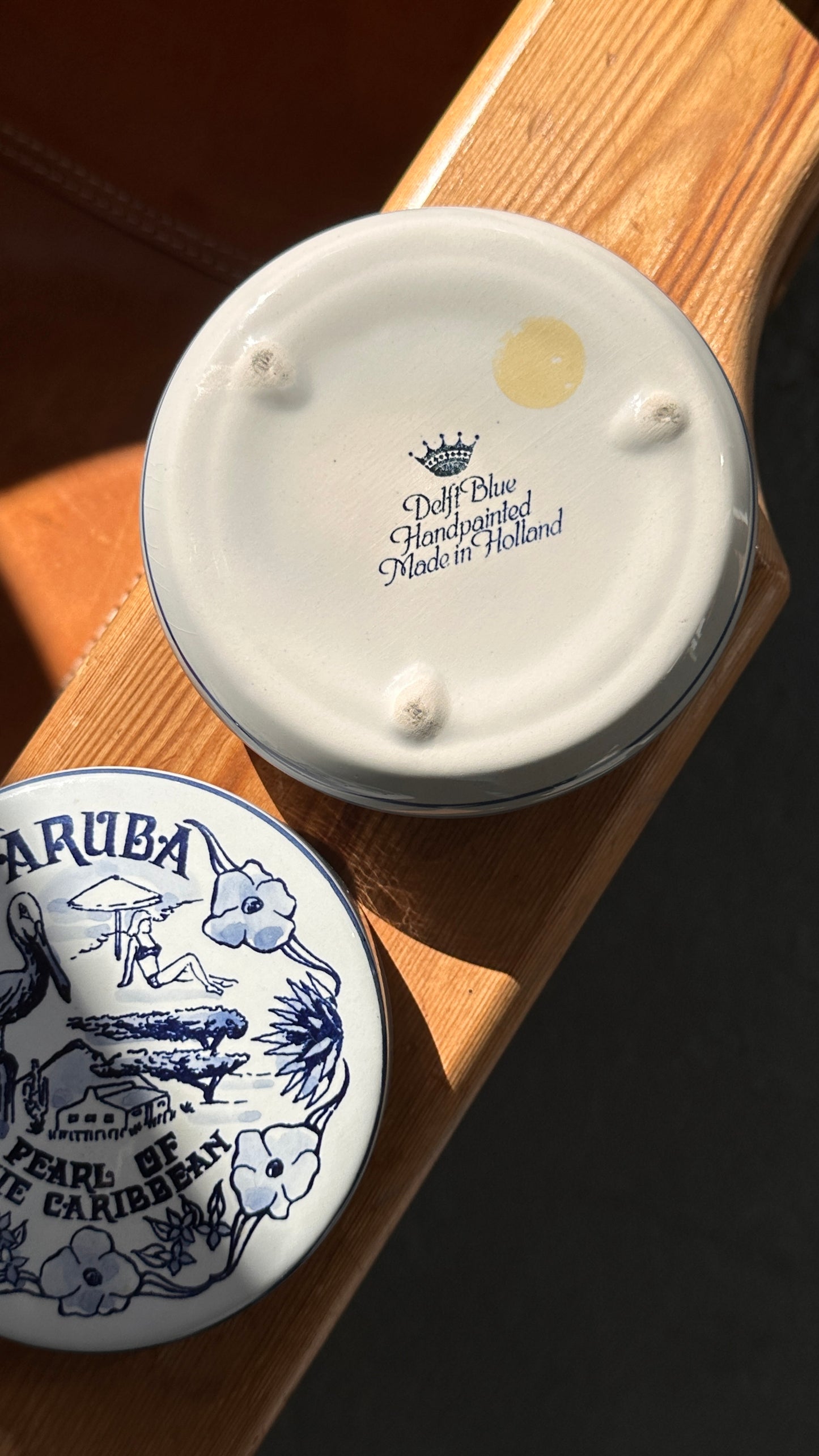 Delft Blue Ceramic Trinket Box