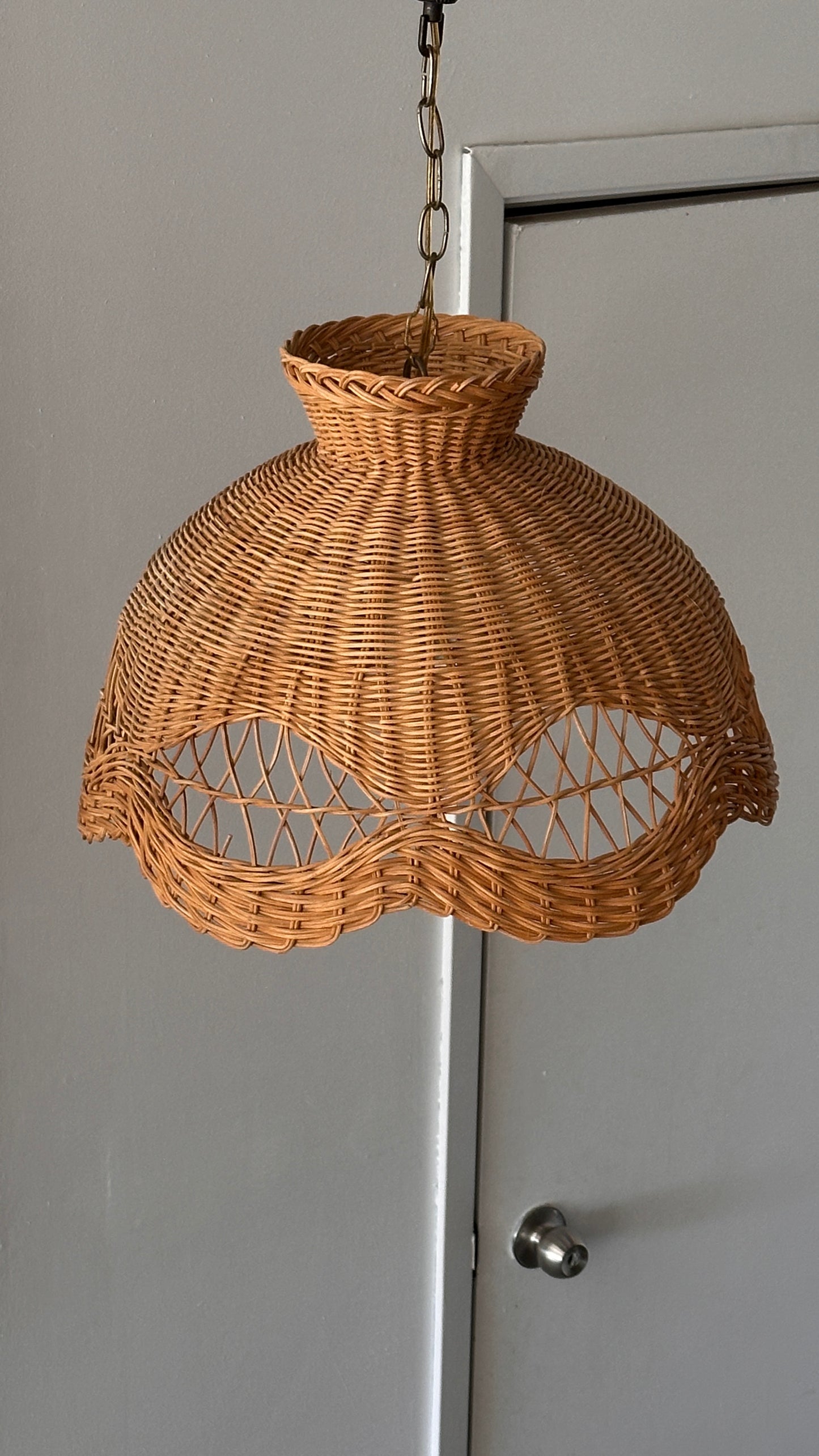 Vintage Wicker Pendant Lamp