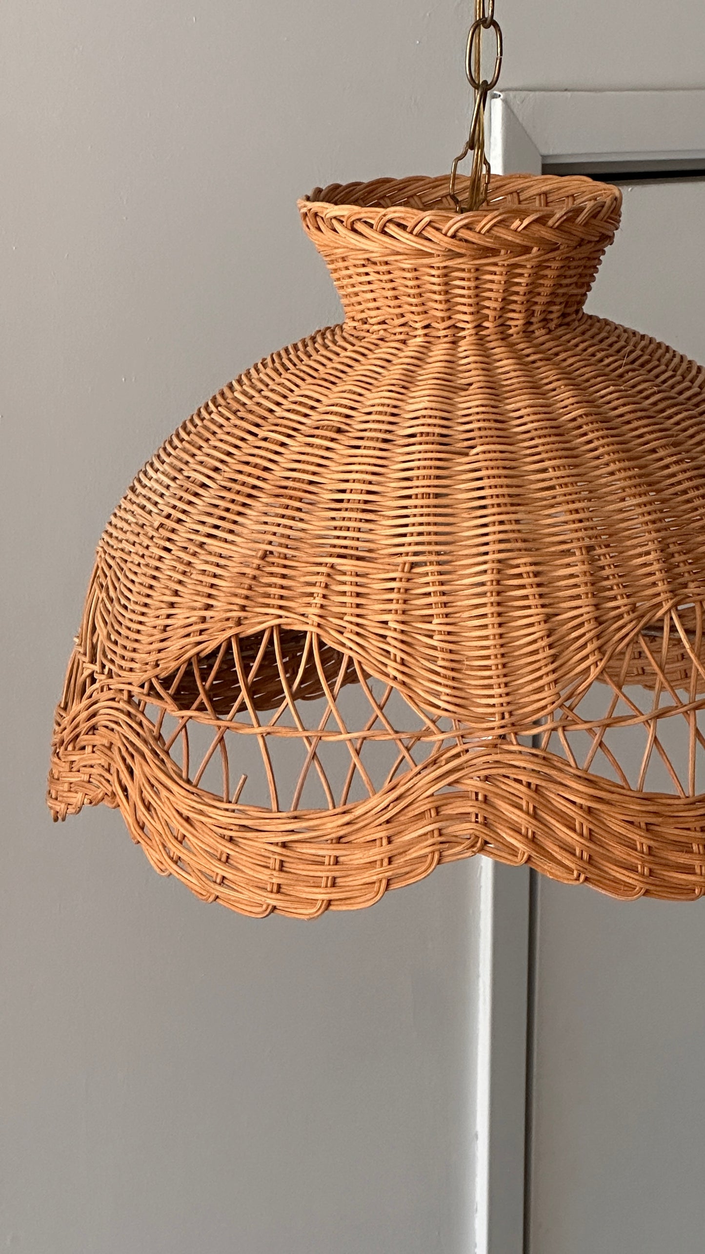 Vintage Wicker Pendant Lamp
