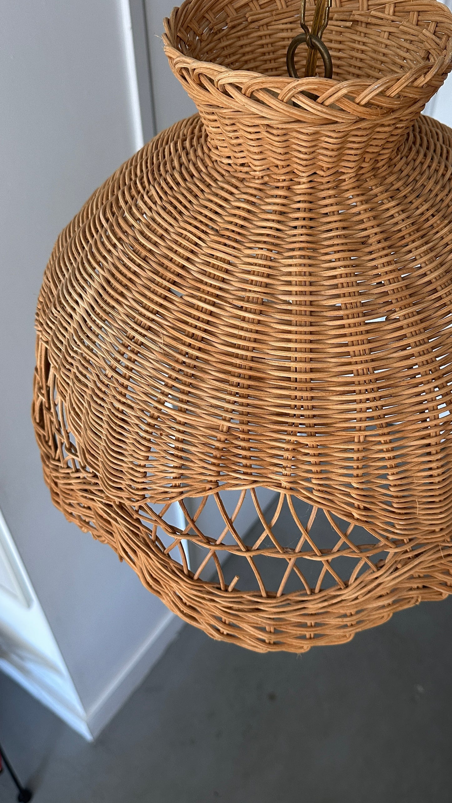 Vintage Wicker Pendant Lamp