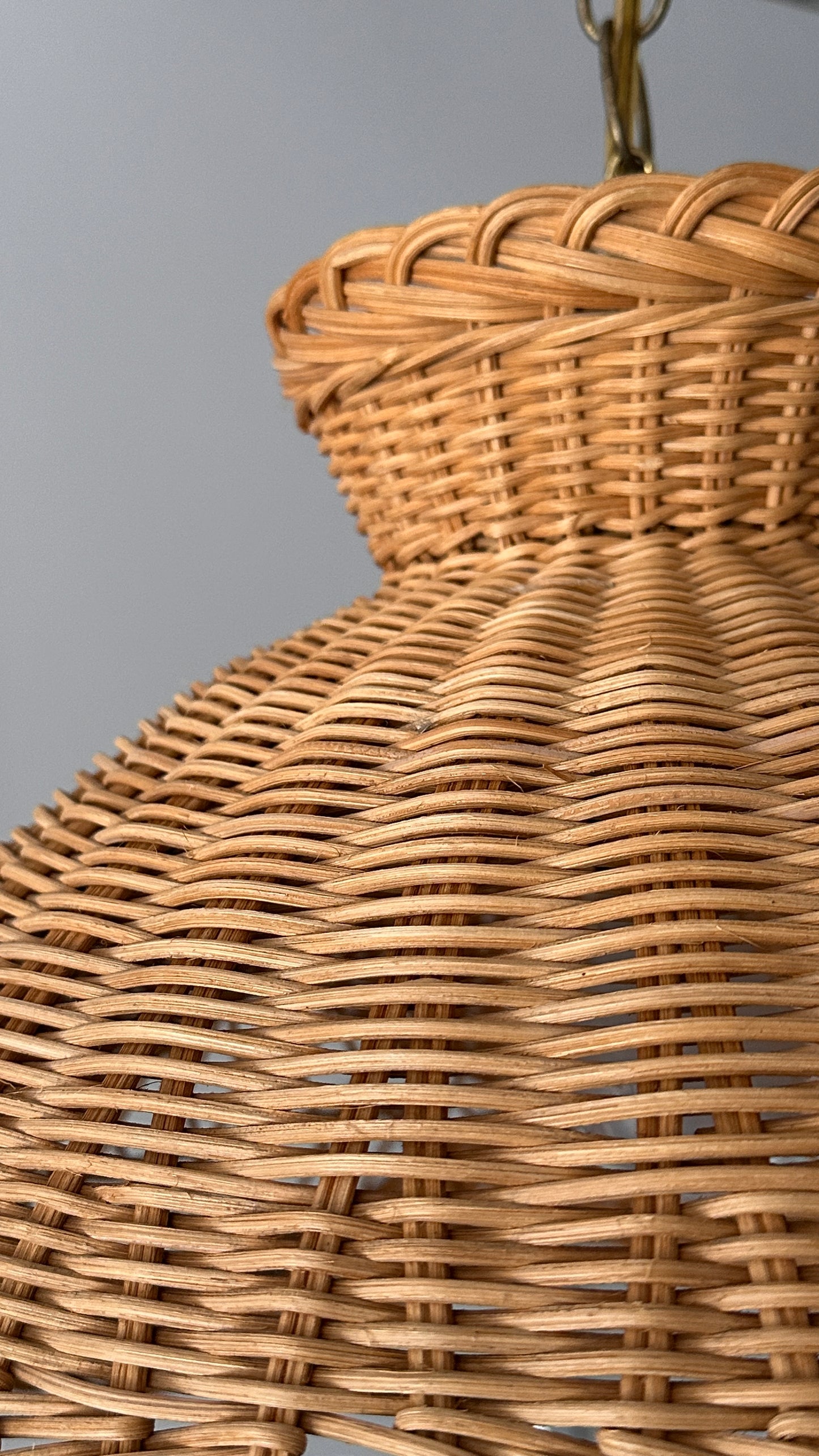 Vintage Wicker Pendant Lamp