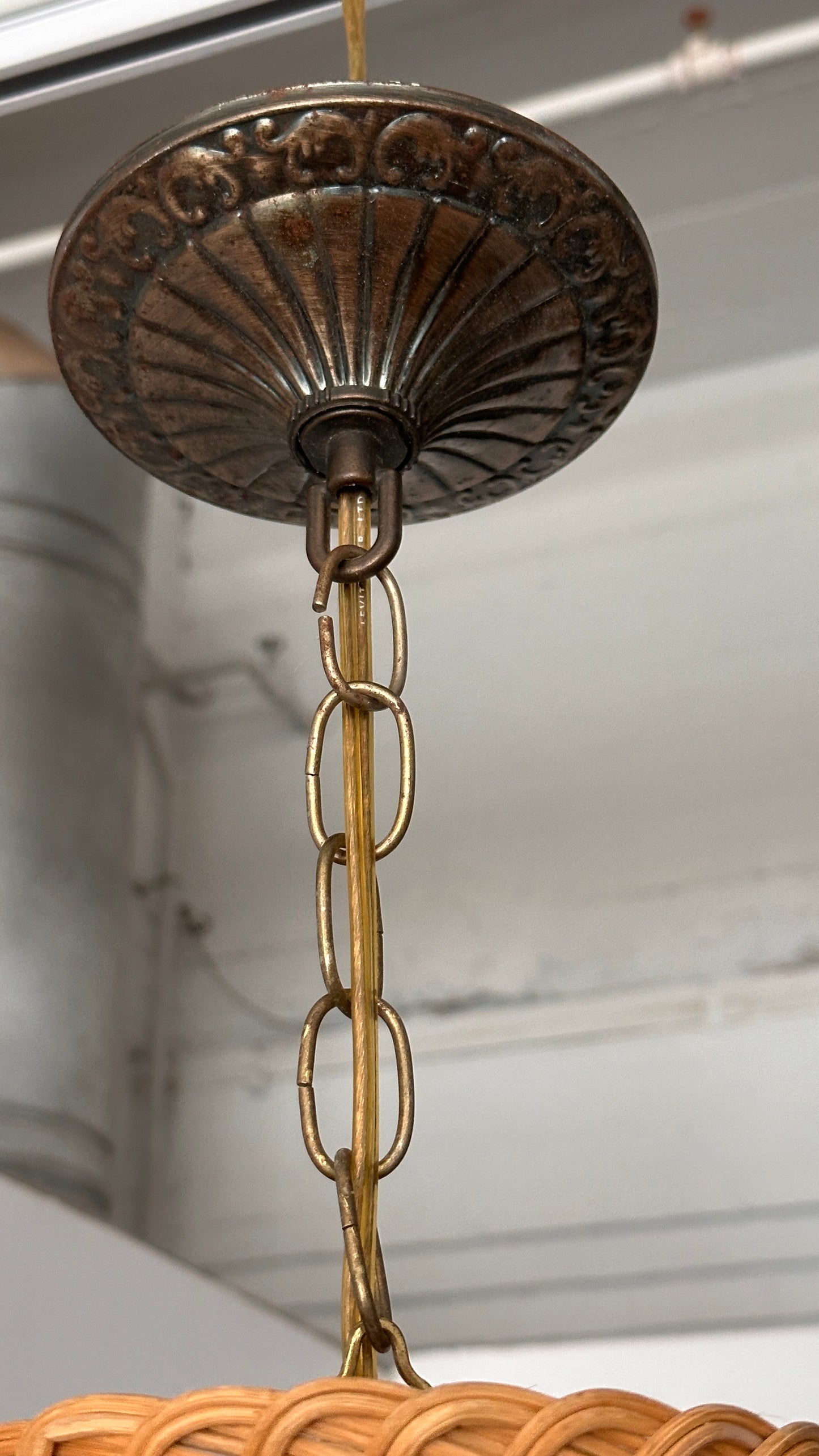 Vintage Wicker Pendant Lamp