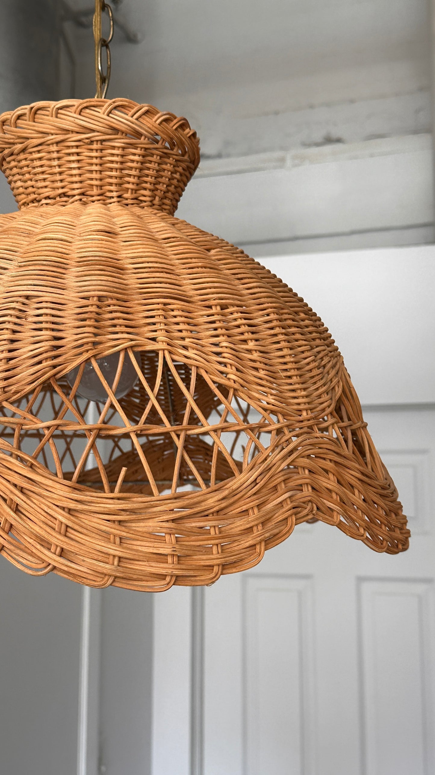 Vintage Wicker Pendant Lamp