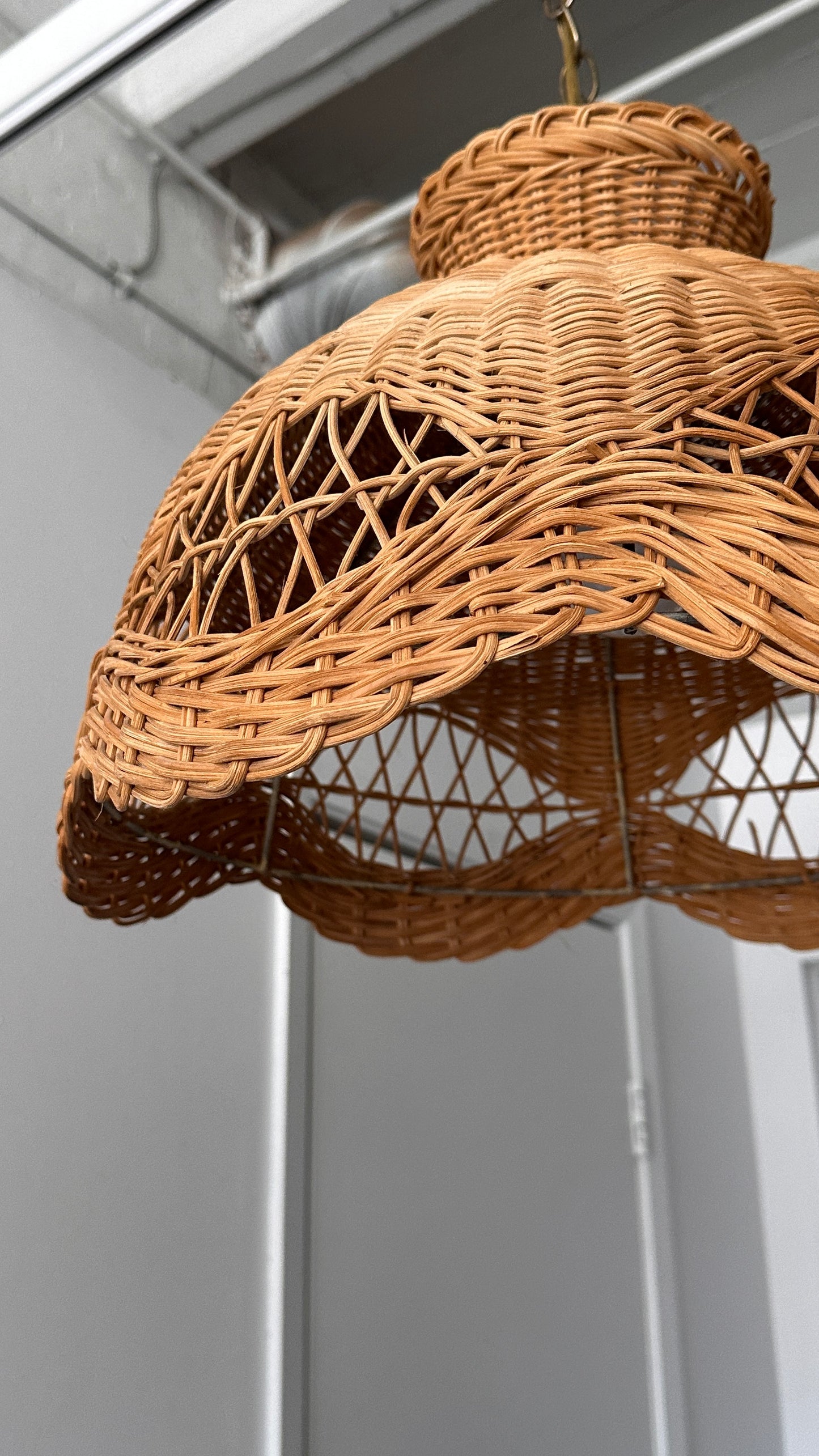 Vintage Wicker Pendant Lamp