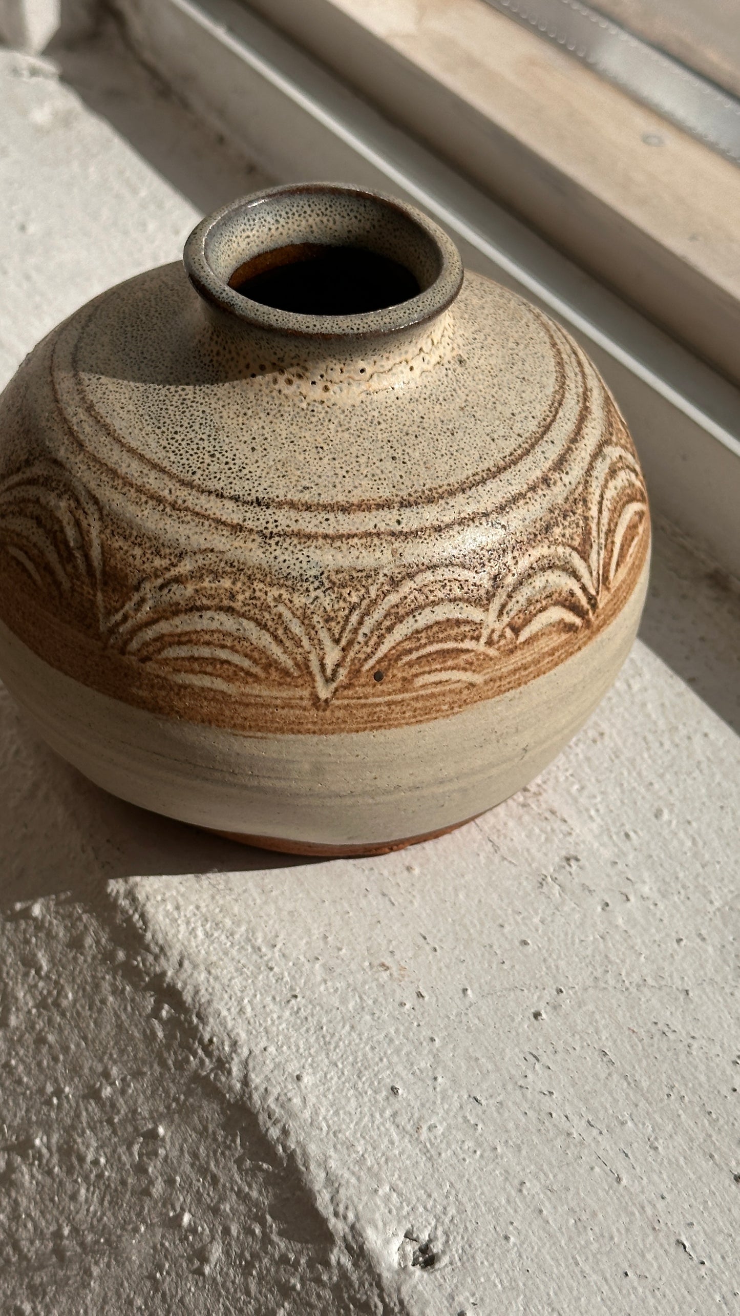Turned Ceramic Vase
