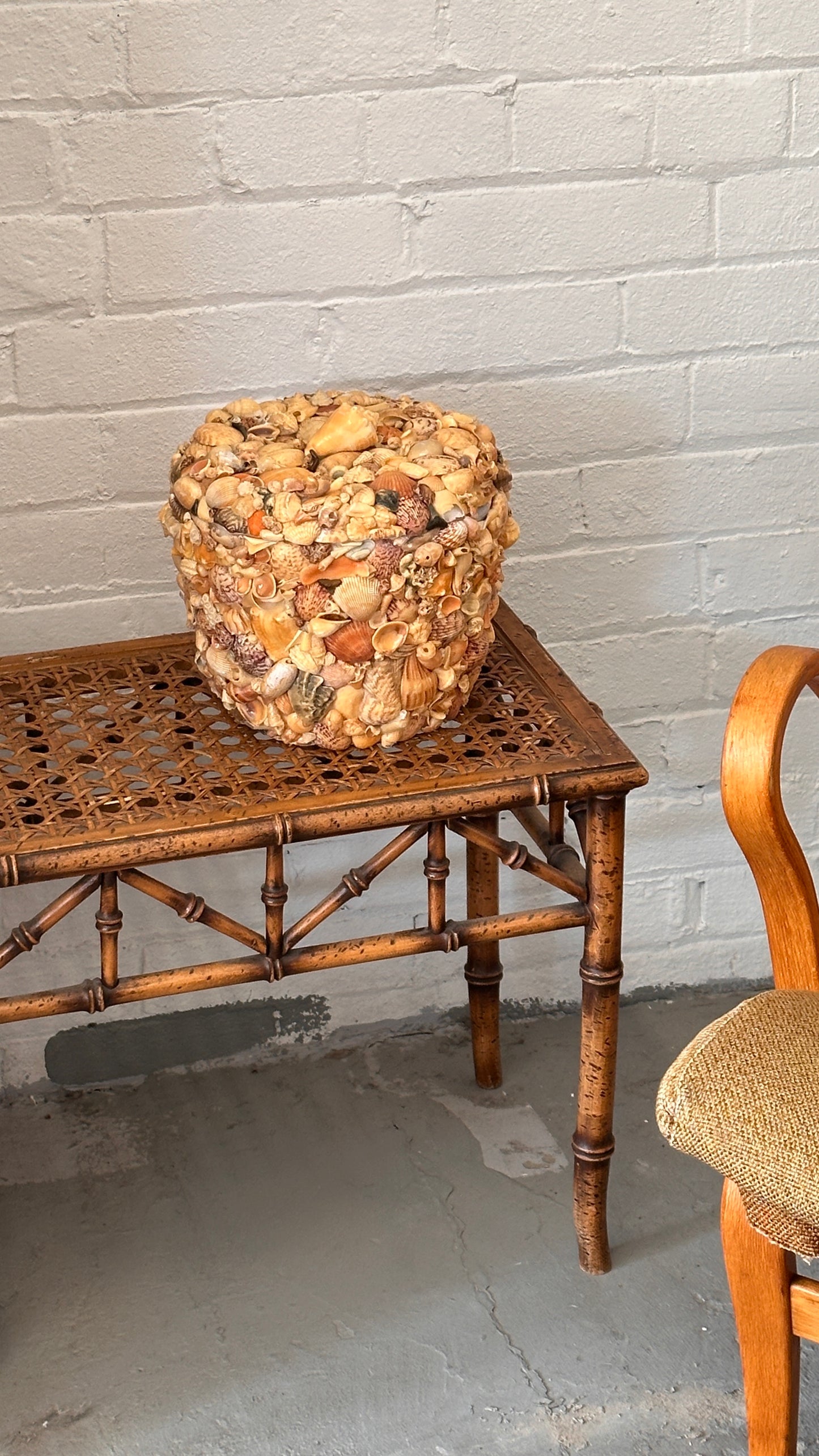 Shell Covered Ice Bucket