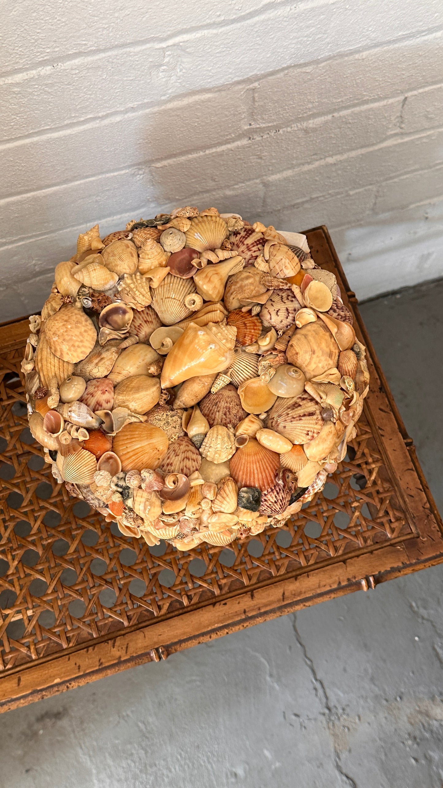 Shell Covered Ice Bucket