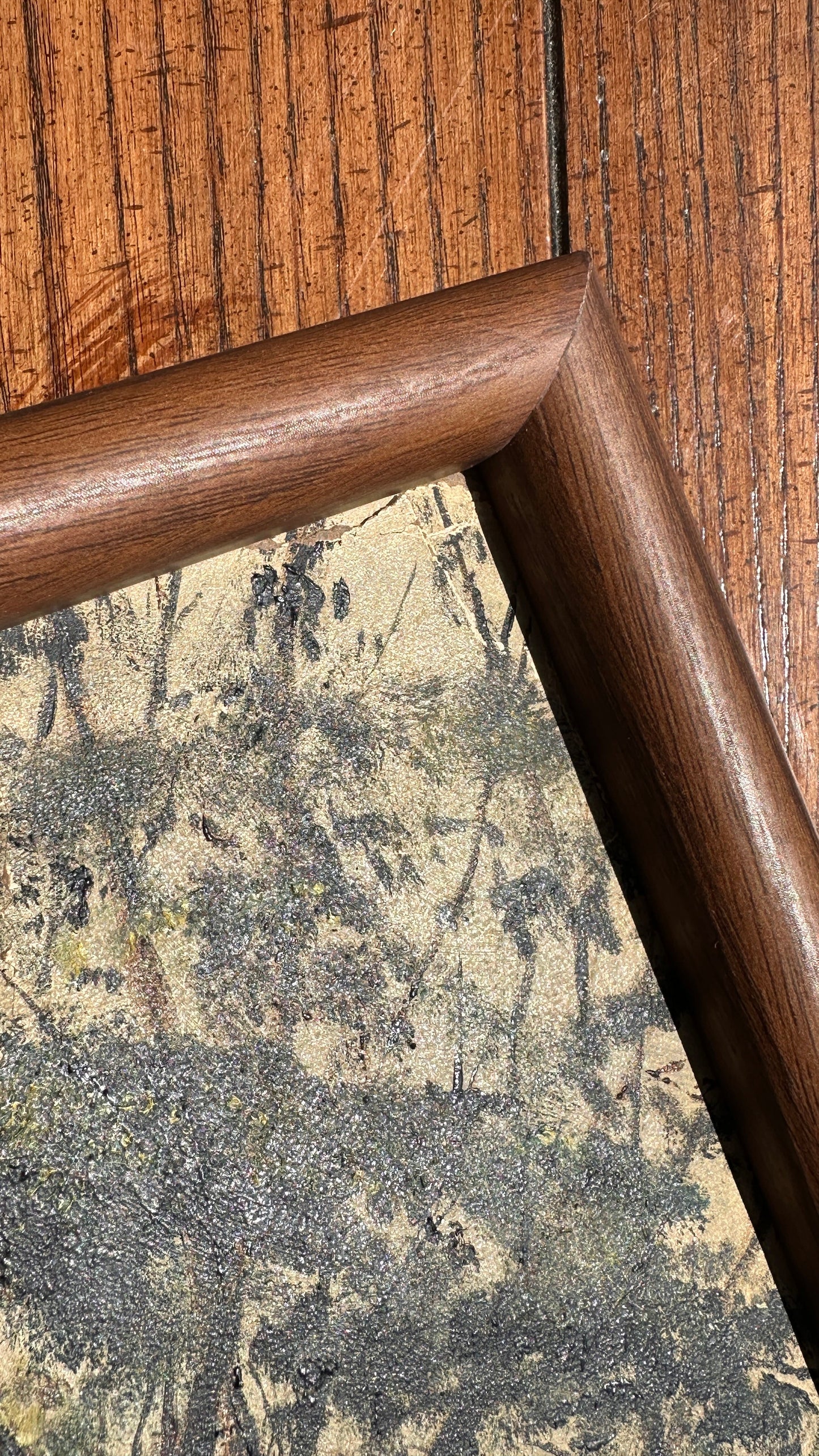 Framed River Painting