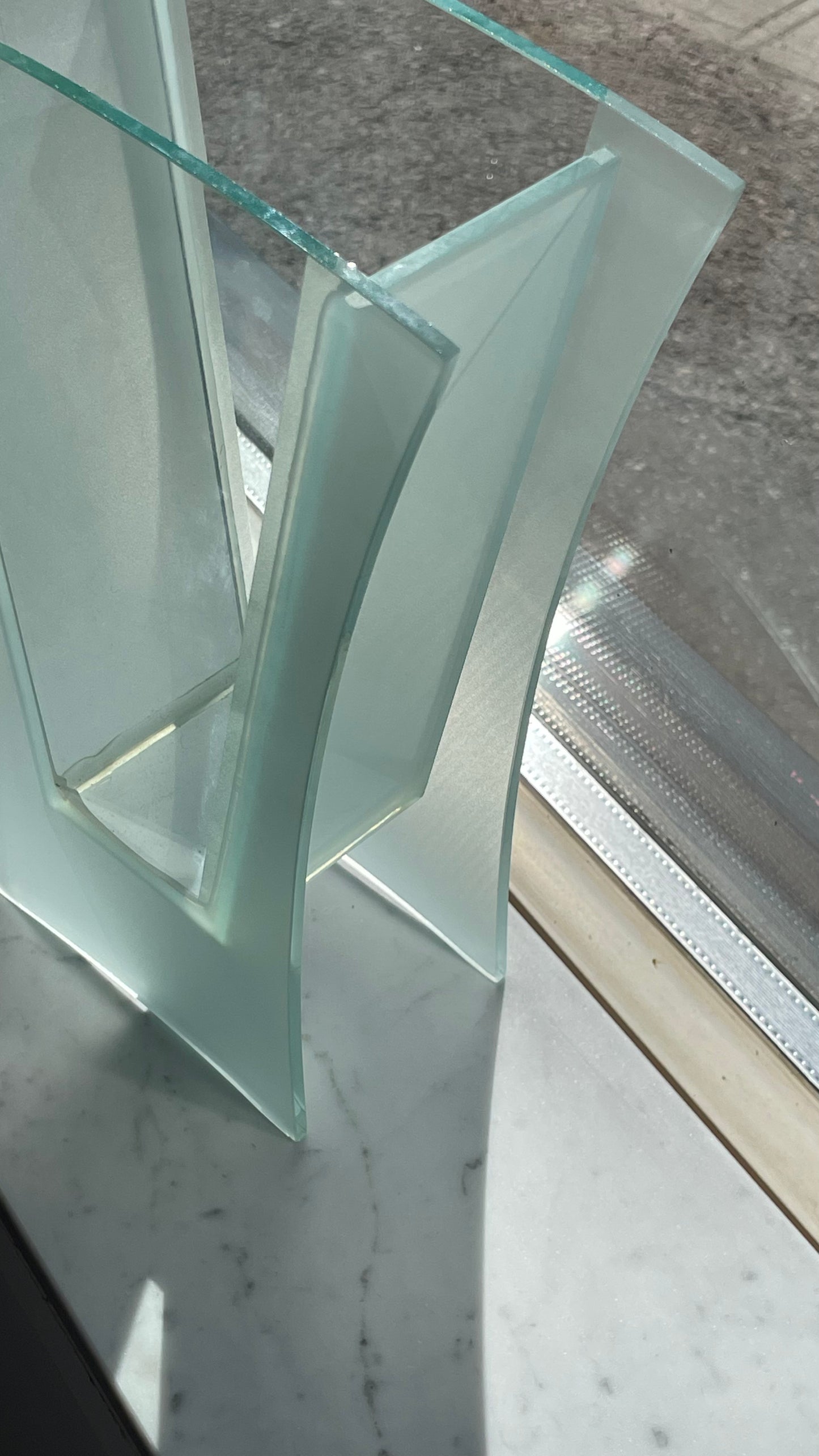 Postmodern Morin Choinière Frosted Glass Vase