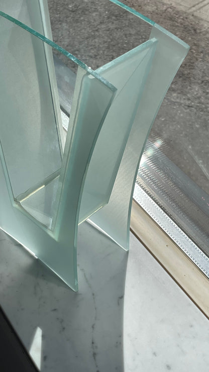 Postmodern Morin Choinière Frosted Glass Vase
