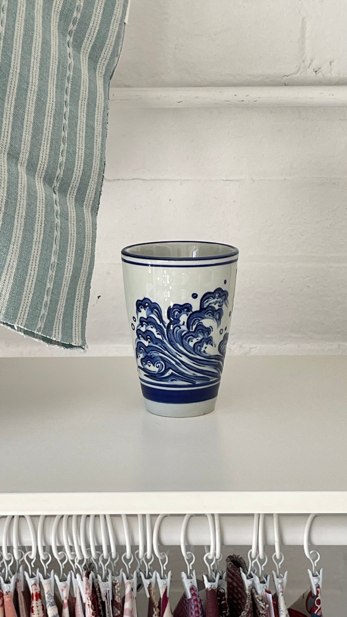 Ceramic Japanese Wave Cup