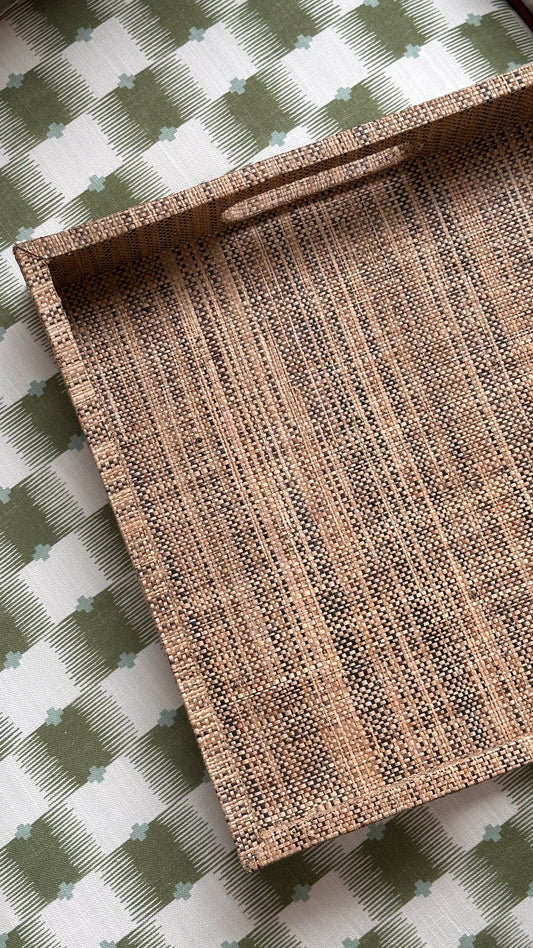 Grasscloth Serving Tray