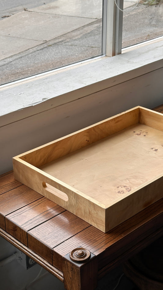 Burled Serving Tray