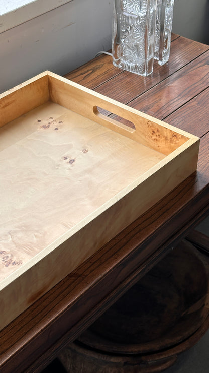 Burled Serving Tray