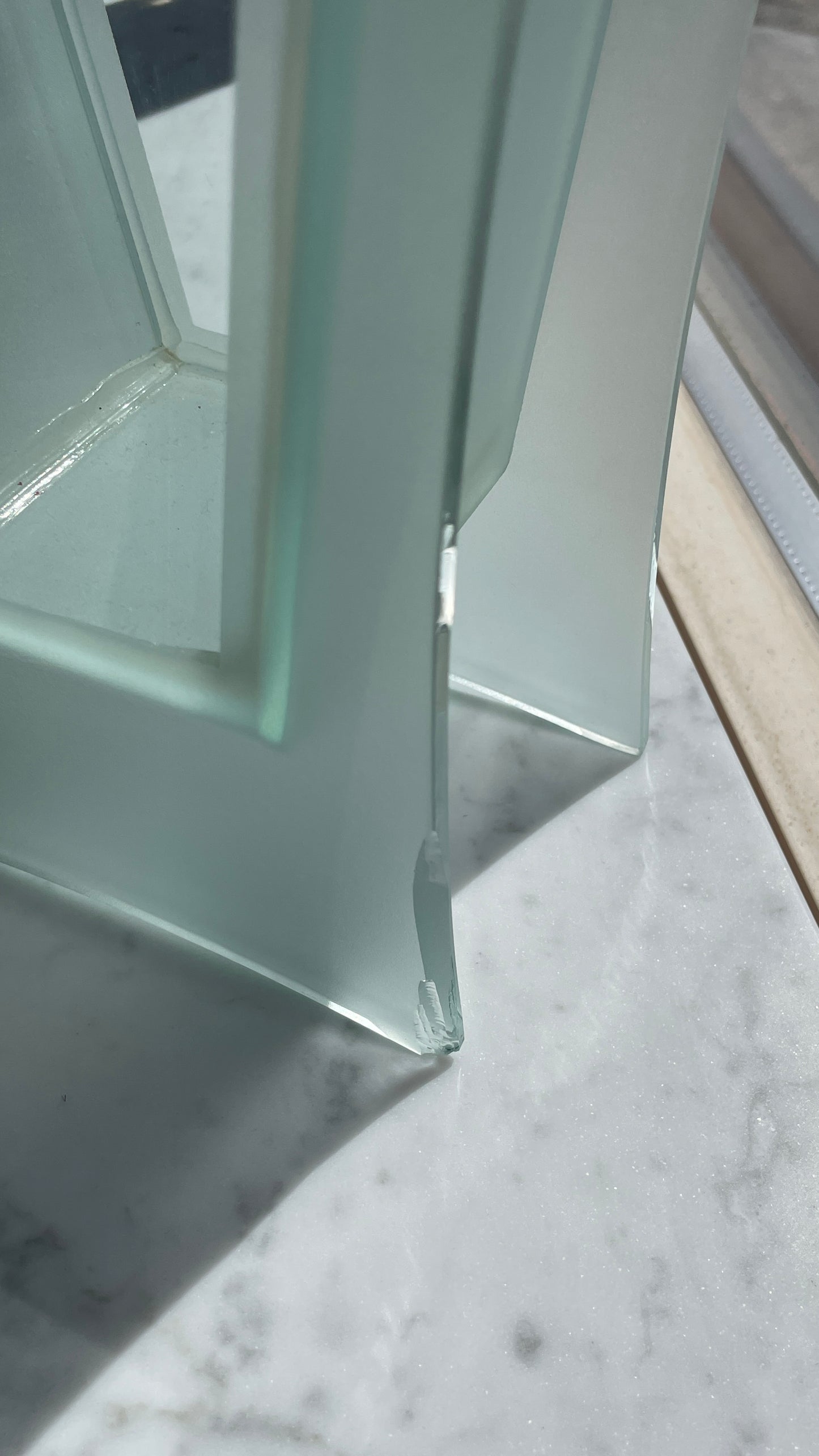 Postmodern Morin Choinière Frosted Glass Vase