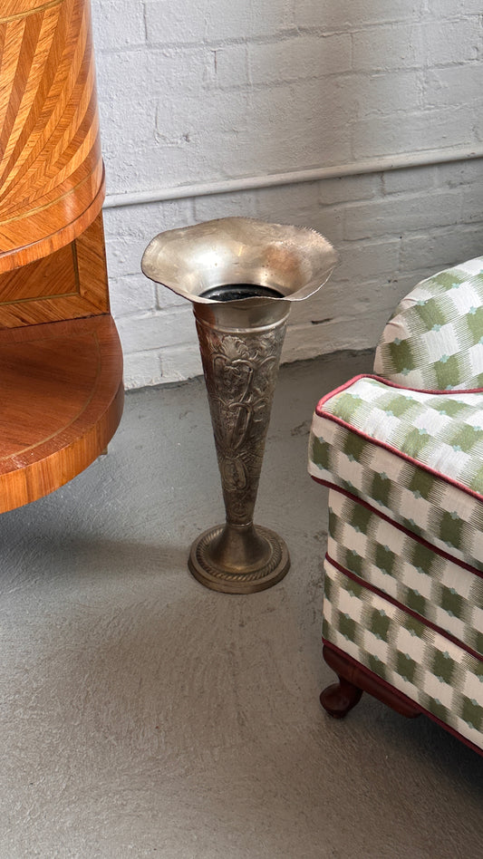 Large Antique Silver Vase