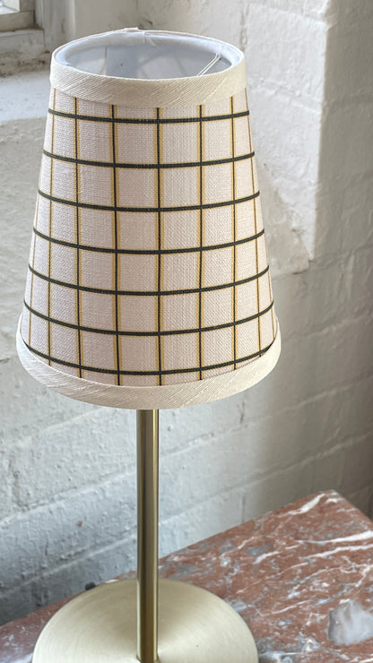 Contemporary Table Lamp with Custom Shade