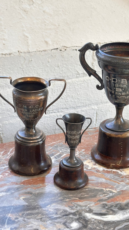 Set of 3 Vintage Trophies by Wm A. Rogers, Toronto