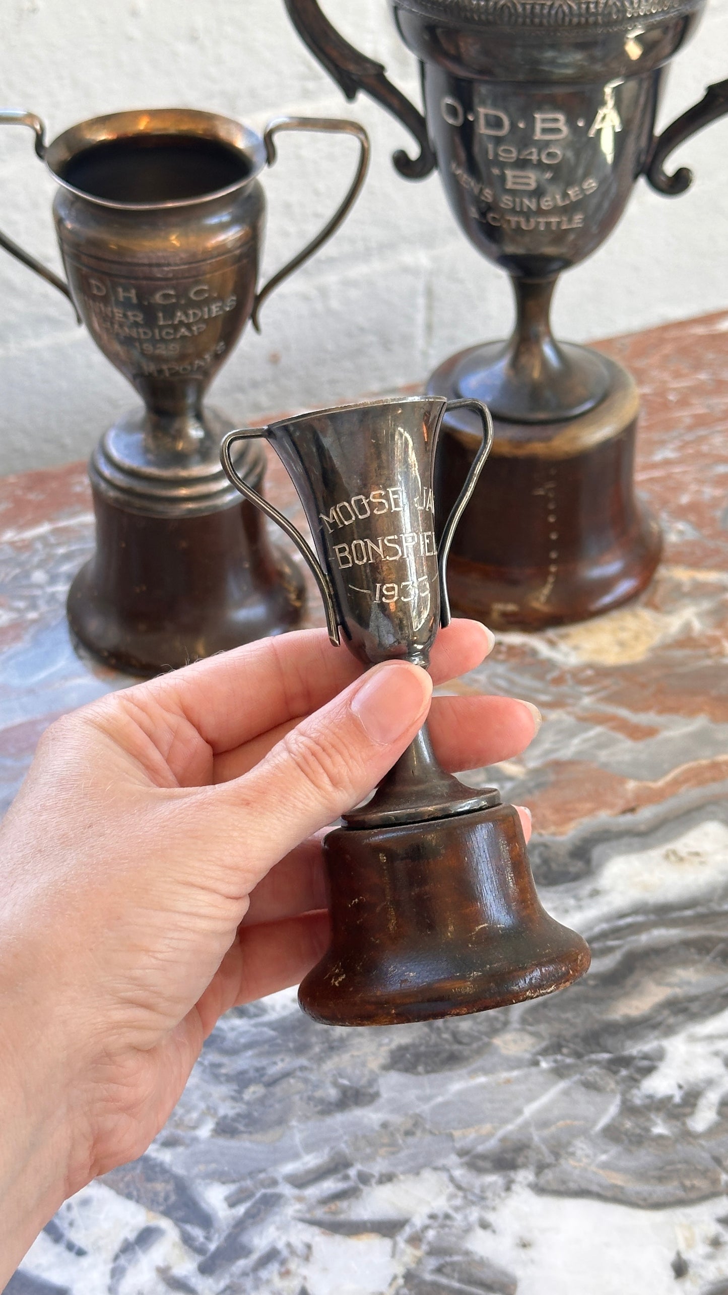 Set of 3 Vintage Trophies by Wm A. Rogers, Toronto