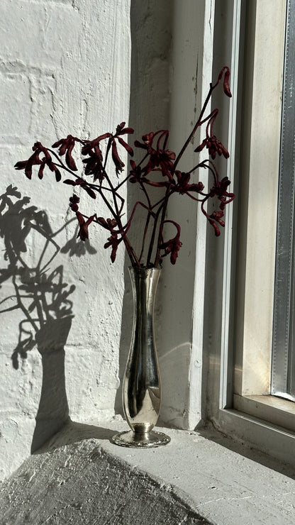 Vintage Silver Bud Vase