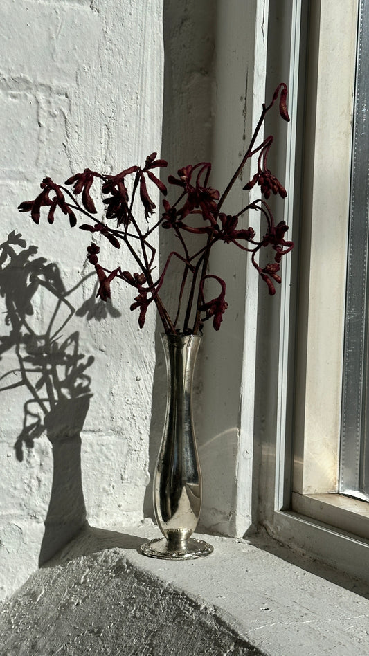 Vintage Silver Bud Vase