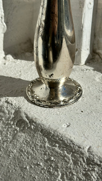 Vintage Silver Bud Vase
