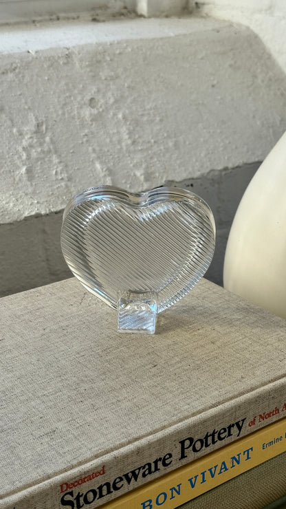 Glass Heart-Shaped Picture Frame