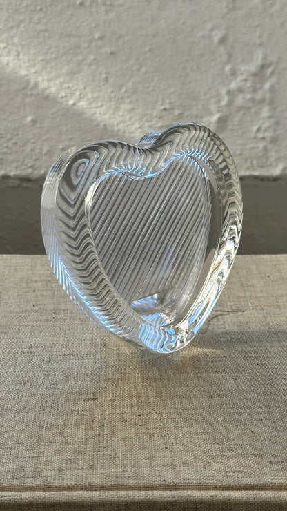 Glass Heart-Shaped Picture Frame