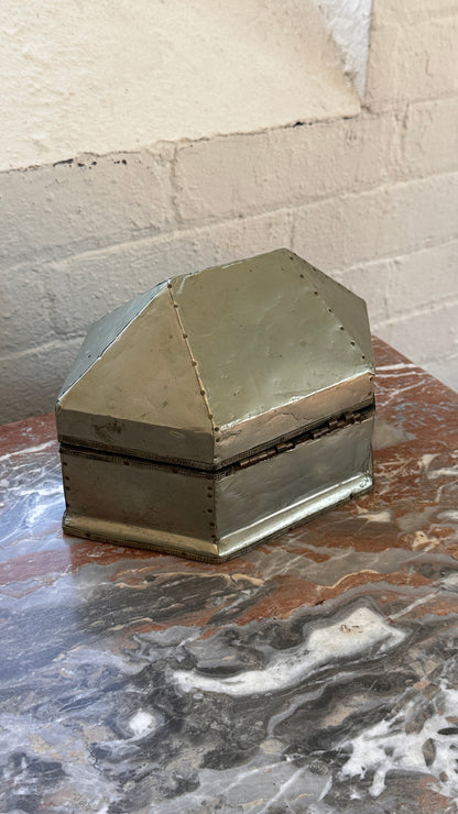 Metal Wrapped Wooden Box