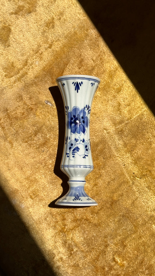 Hand Painted Delft Ceramic Vase, Holland