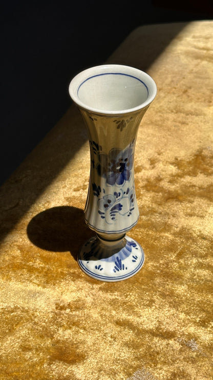 Hand Painted Delft Ceramic Vase, Holland