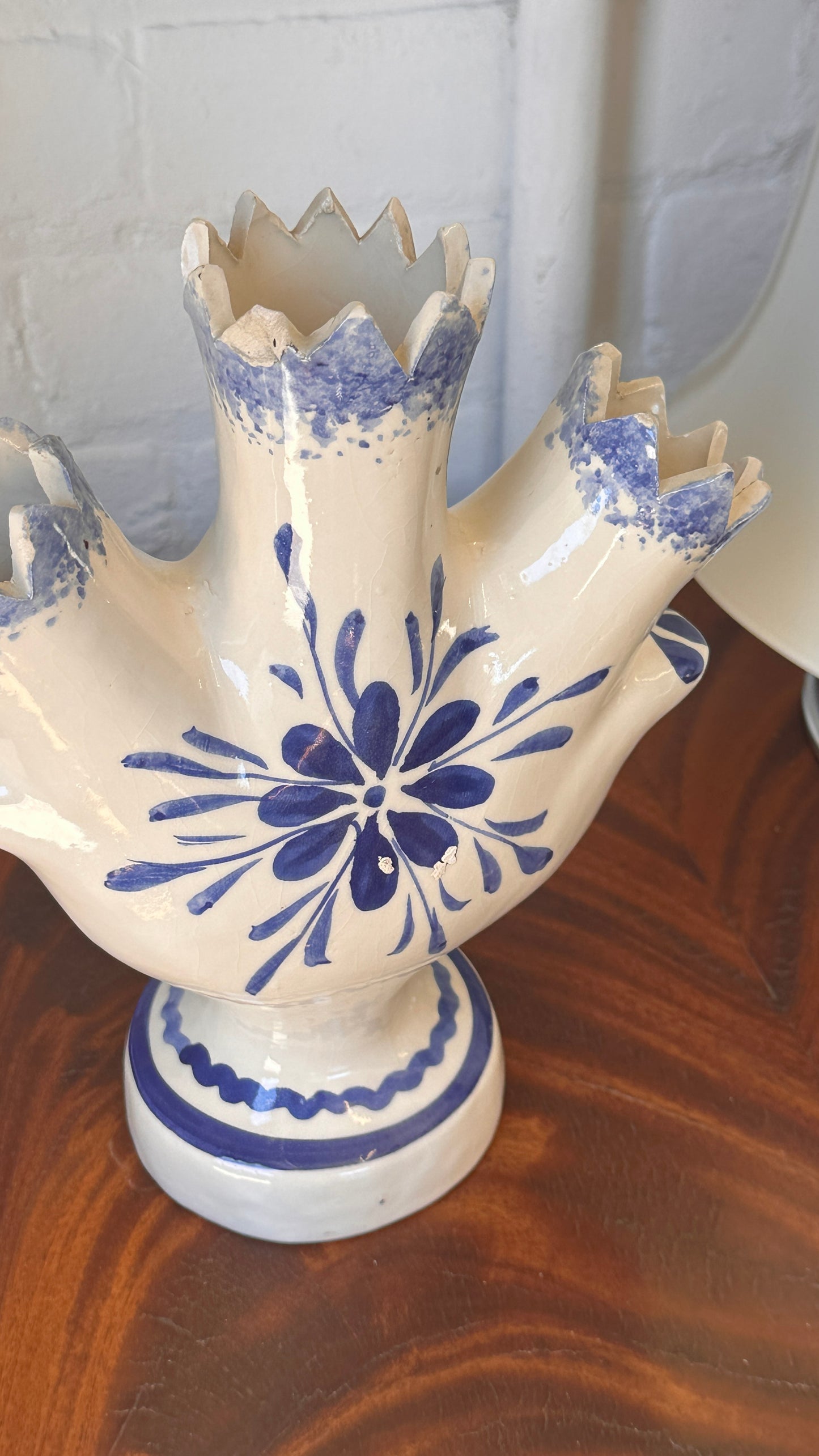 Hand Painted Tulipiere Vase