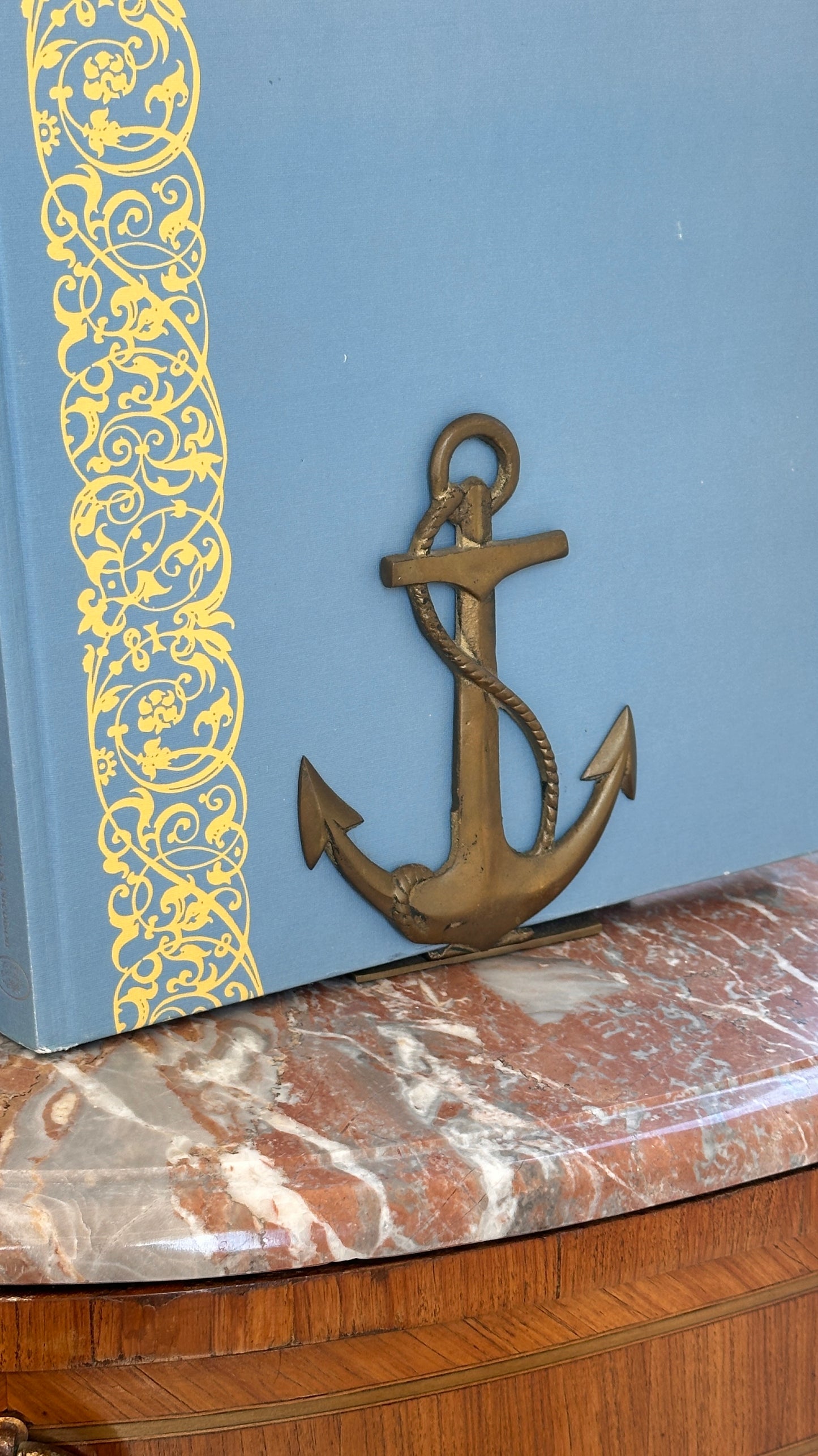 Pair of Brass Anchor Bookends